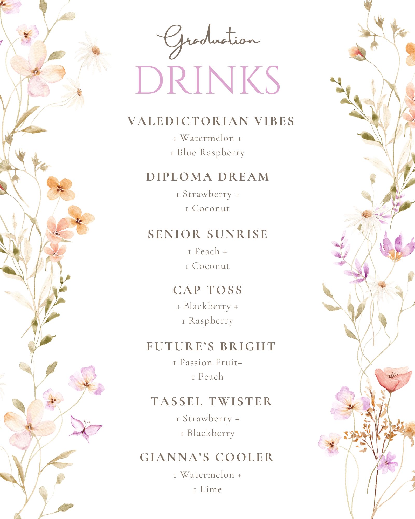 Gianna Grad Drinks